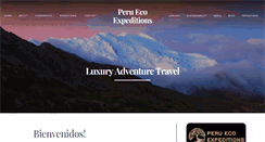 Desktop Screenshot of peruecoexpeditions.com