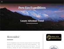 Tablet Screenshot of peruecoexpeditions.com